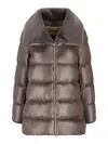 Herno Down Jacket A-shape In Brown
