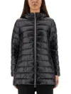 Herno Down Jacket "a-shape Amelia" In Black