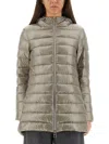 Herno Down Jacket "a Shape Resort" In Gray
