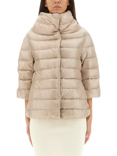 Herno Down Jacket "aminta" In Neutral