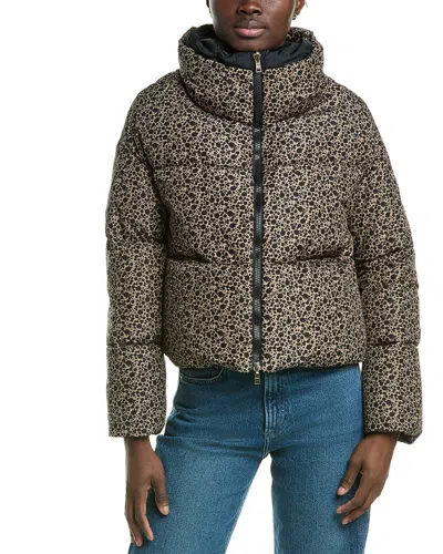 Herno Down Jacket In Animal Print