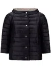 Herno Long-sleeved Down Jacket In Black
