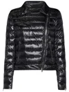 Herno Lightweight Biker Jacket With Diagonal Zip Closure In Black