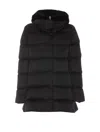 Herno Women's Down Jacket With Bib And Cruelty-free Fur Hood In Black