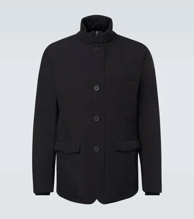 Herno Blazer With Bib In 2-layer Windstopper In Black