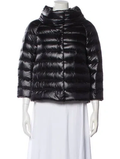 Pre-owned Herno Down Jacket In Black