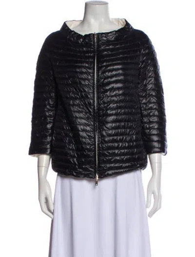 Pre-owned Herno Down Jacket In Black