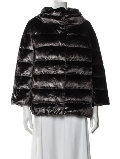 Pre-owned Herno Down Jacket In Black