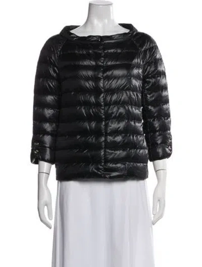 Pre-owned Herno Down Jacket In Black