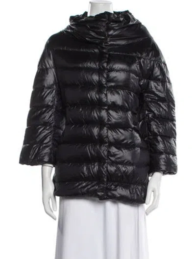 Pre-owned Herno Down Jacket In Black