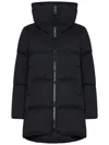 Herno High-collar Nylon Down Jacket In Black