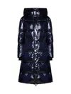 Herno Laminar Hooded Padded Coat In Blue