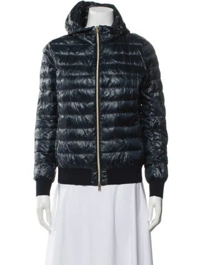 Pre-owned Herno Down Jacket In Blue