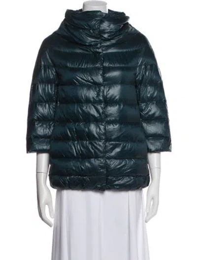 Pre-owned Herno Down Jacket In Blue