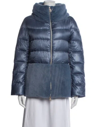 Pre-owned Herno Down Jacket In Blue