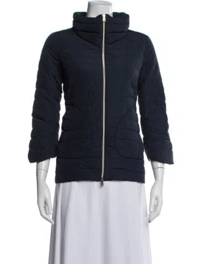 Pre-owned Herno Down Jacket In Blue