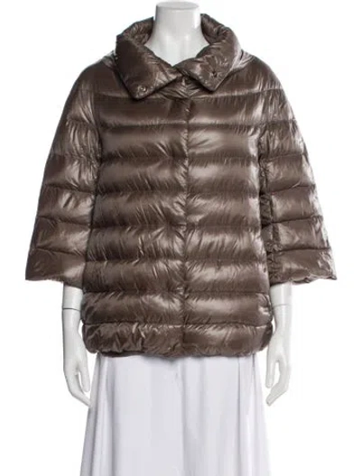 Pre-owned Herno Down Jacket In Brown