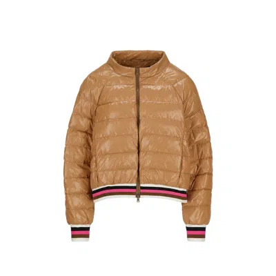 Herno Down Jacket In Brown