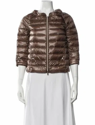 Pre-owned Herno Down Jacket In Brown