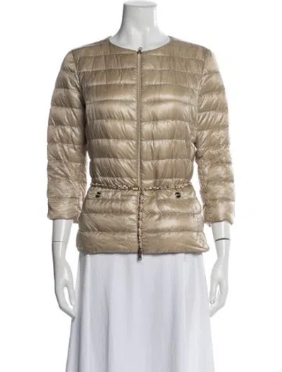 Pre-owned Herno Down Jacket In Brown
