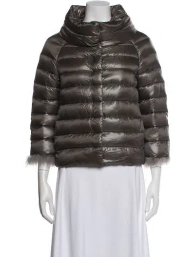 Pre-owned Herno Down Jacket In Brown