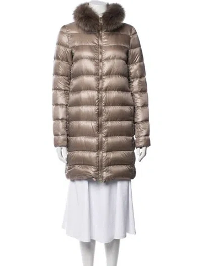 Pre-owned Herno Down Jacket In Brown