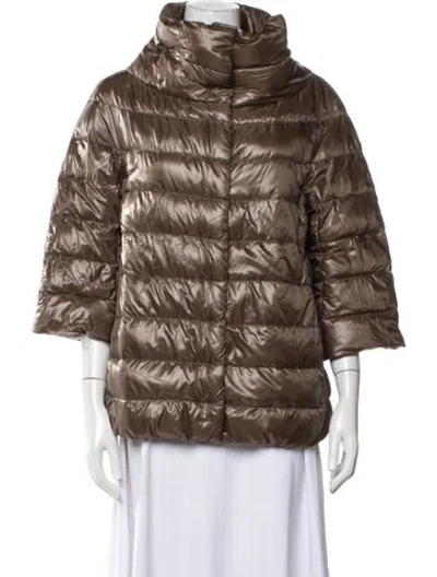 Pre-owned Herno Down Jacket In Brown