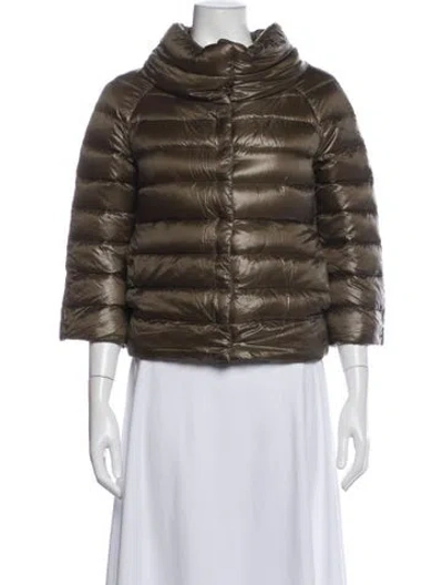 Pre-owned Herno Down Jacket In Brown