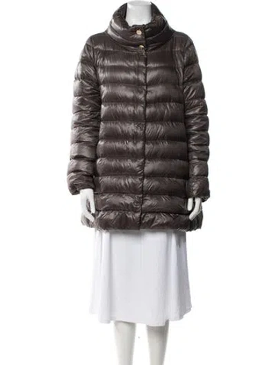 Pre-owned Herno Down Jacket In Brown