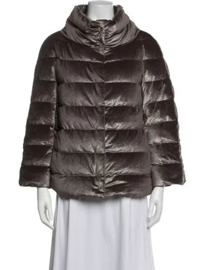Pre-owned Herno Down Jacket In Brown