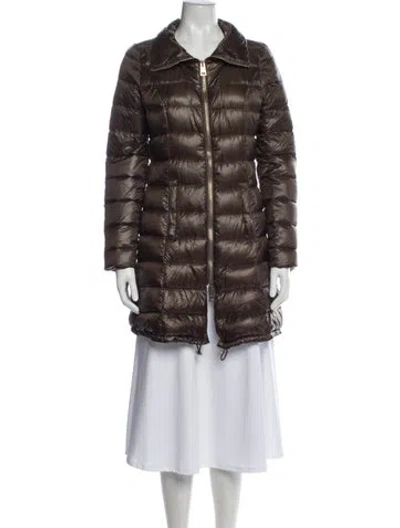 Pre-owned Herno Down Jacket In Brown