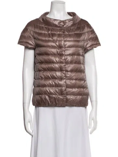 Pre-owned Herno Down Jacket In Brown
