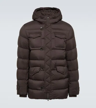 Herno Down Jacket In Brown