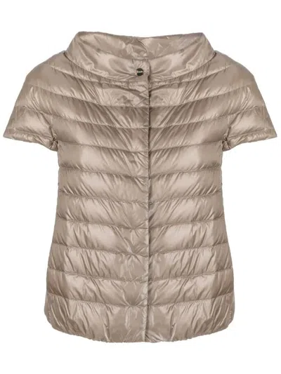 Herno Light Down Jacket In Gold