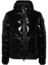 Herno Quilted Down Jacket With Double Zipper In Black