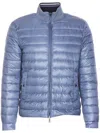 Herno Light Down Crewneck Jacket In Blue