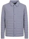 Herno Long-sleeved Down Jacket In Blue