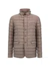 Herno Down Jacket In Brown