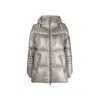 Herno Padded Down-feather Zip-up Jacket In Gold