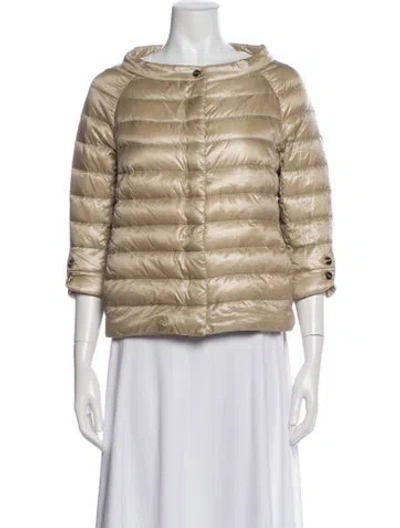Pre-owned Herno Down Jacket In Gold