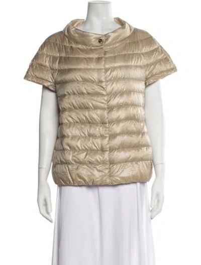 Pre-owned Herno Down Jacket In Gold