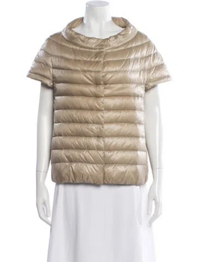 Pre-owned Herno Down Jacket In Gold
