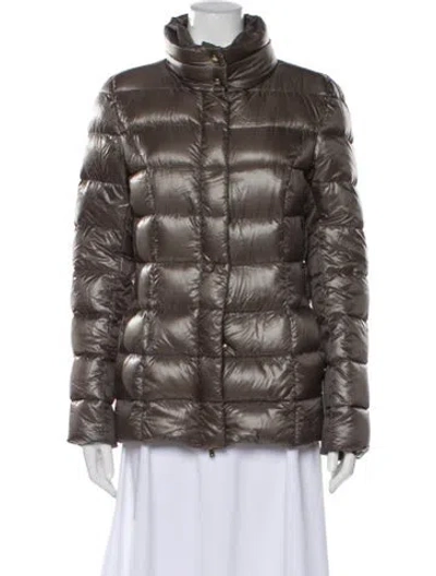 Pre-owned Herno Down Jacket In Gray