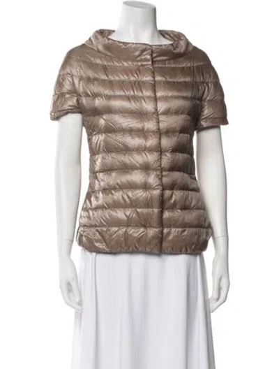 Pre-owned Herno Down Jacket In Gray