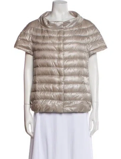 Pre-owned Herno Down Jacket In Gray