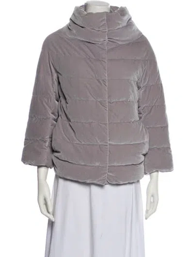 Pre-owned Herno Down Jacket In Gray