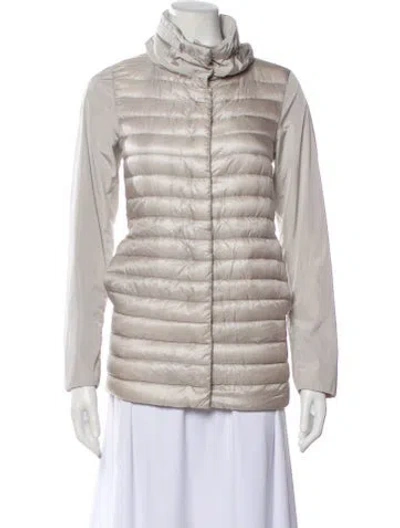 Pre-owned Herno Down Jacket In Gray