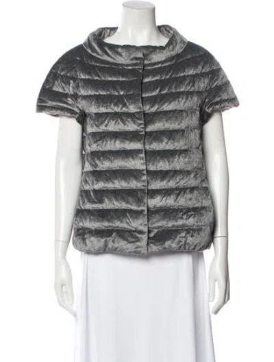 Pre-owned Herno Down Jacket In Gray