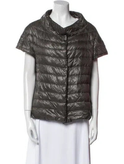 Pre-owned Herno Down Jacket In Gray
