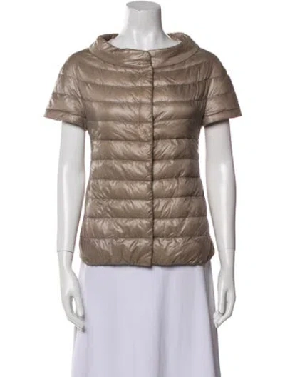 Pre-owned Herno Down Jacket In Gray